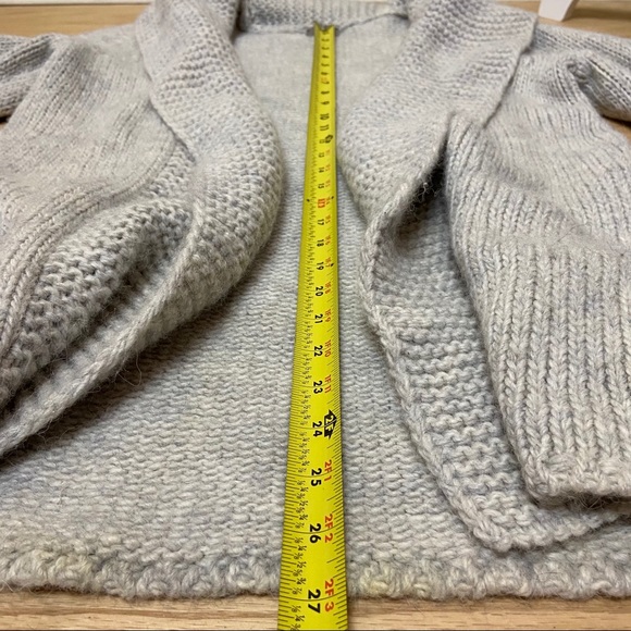J. Jill Gray Alpaca Blend Open Front Cardigan S - Picture 9 of 10